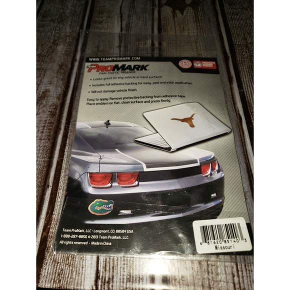 Team ProMark Missouri Tigers Helmet Emblem W/ Adhesive Backing Football - Picture 2 of 2